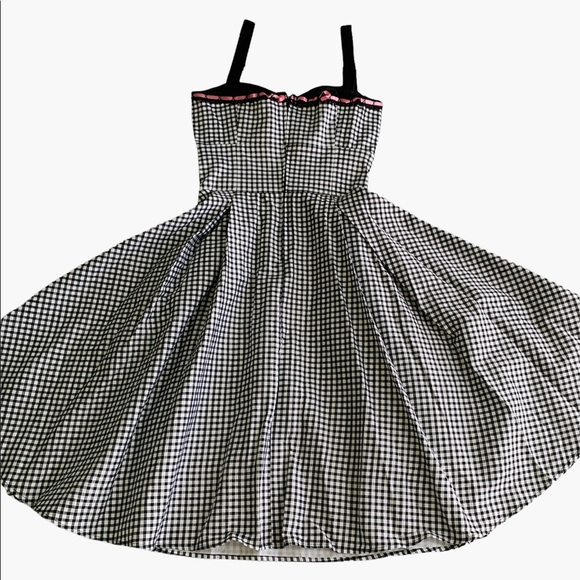Deadly Dames Pin Up Dress Micheline Pitt Courtesan Swing Gingham S - Picture 11 of 13